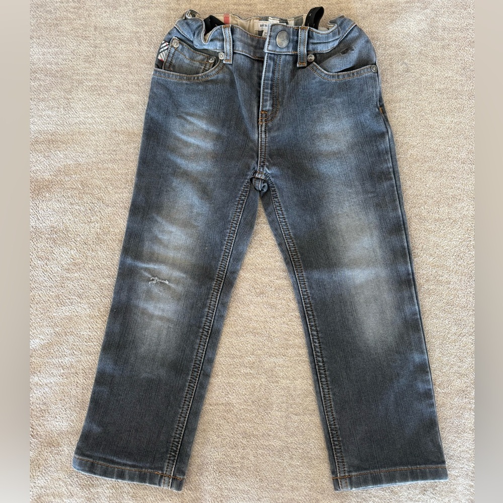 Burberry Men's Faded Blue Straight Jeans